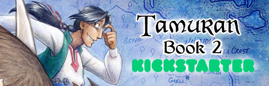 Tamuran Book 2 Kickstarter banner